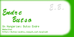 endre butso business card